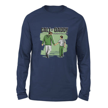 Call Of Daddy Men/Unisex Drop Shoulder Sweatshirt in Navy color
